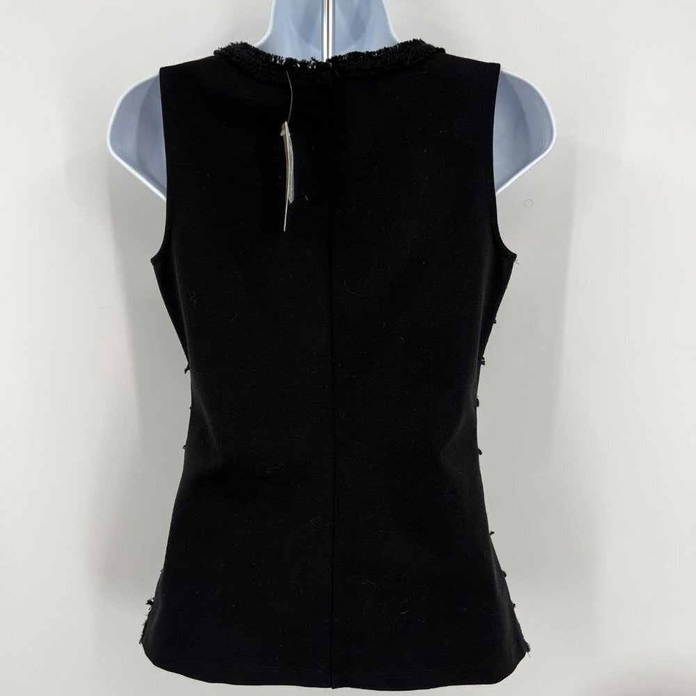NWT J. Crew Lace and Fringe Striped‎ Dressy Tank Formal or with Jeans Sexy XXS - Picture 4 of 6